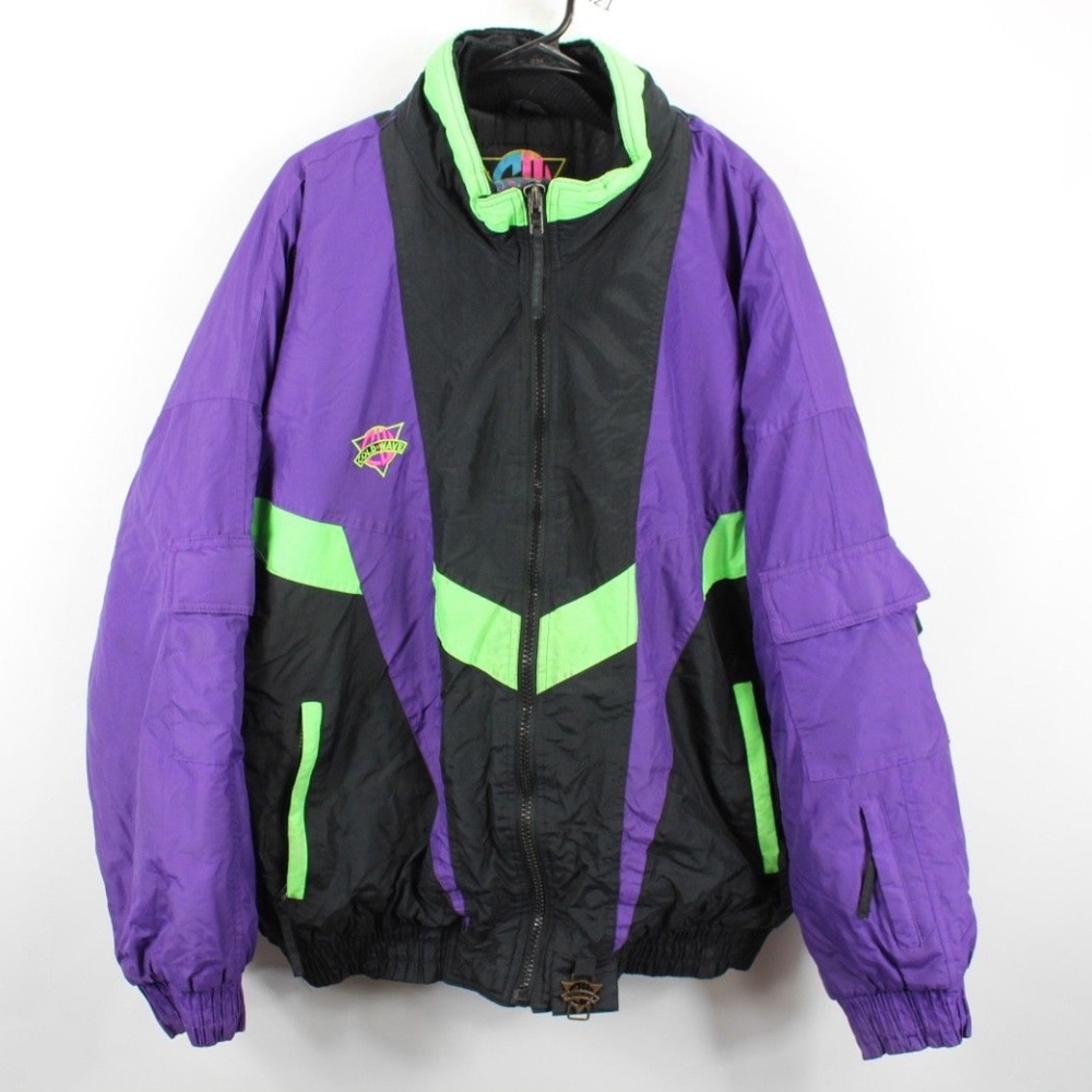 Vintage 80s The Joker Batman Colorway Jacket XL - Picture 1 of 8